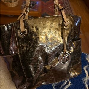 Michael Kors Metallic Tote Bag